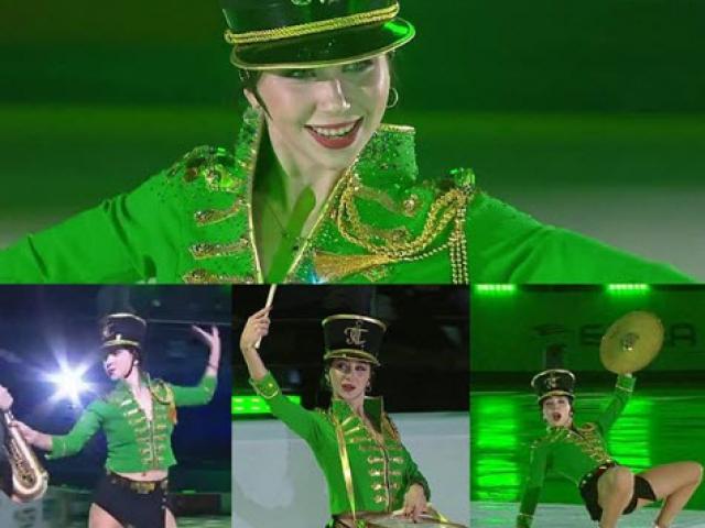 The beauty of taking off the skating shirt made the audience