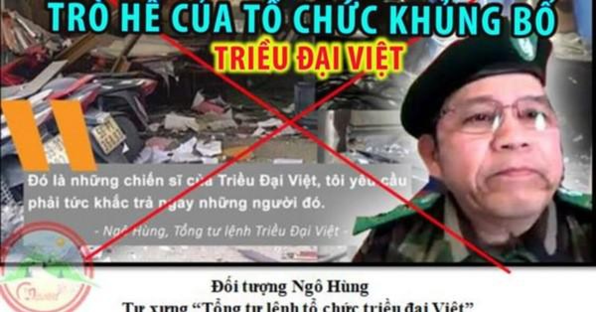 Bộ Công an thông báo về tổ chức khủng bố ”Triều đại Việt”