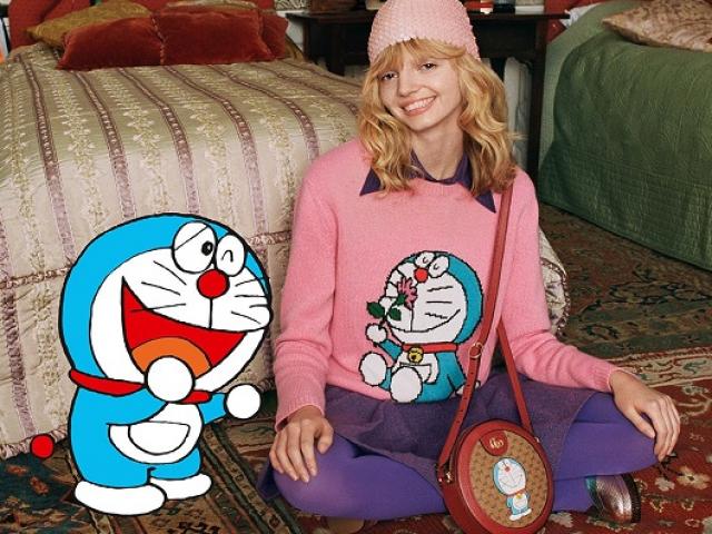 Đến lượt mèo máy Doraemon bước vào thế giới thời trang cùng Gucci