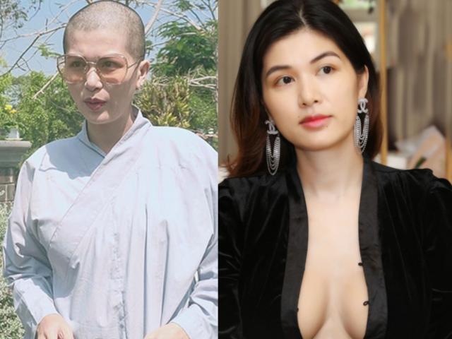 ”Hoa hậu được bạn trai tặng biệt thự 100 tỷ” bất ngờ cạo trọc đầu, mặc áo Phật tử