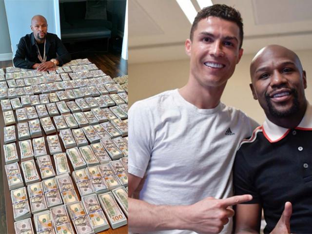 Mayweather “tiêu tiền như phá”, không còn là tỷ phú vẫn giàu hơn Ronaldo
