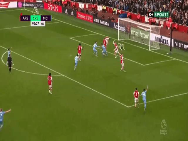 Video bóng đá Arsenal - Man City: Choáng váng thẻ đỏ, cay đắng bàn thua 90+3 (vòng 21 Ngoại hạng Anh)