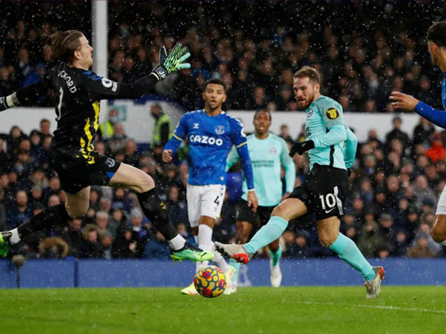 Video bóng đá Everton - Brighton: Rượt đuổi 5 bàn kịch tính (Vòng 21 Ngoại hạng Anh)