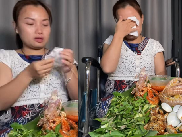 Vừa về Việt Nam, YouTuber Quỳnh Trần JP đăng clip bật khóc ngồi trên xe lăn khiến fan ”sốc”