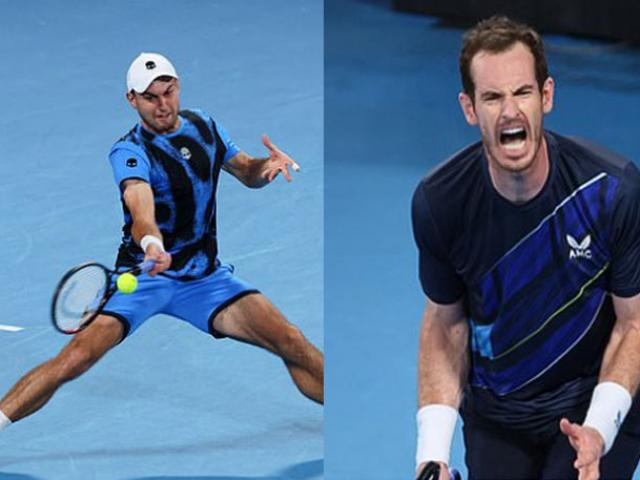Video tennis Karatsev - Murray: Cứu thua đẳng cấp, chào đón tân vương (chung kết Sydney Open)