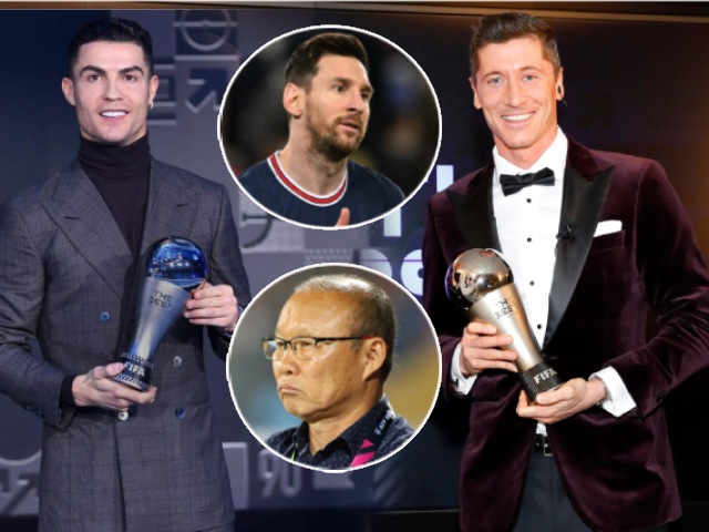 Ronaldo ”giúp” Lewandowski hạ Messi ở The Best, thầy Park - Quế Ngọc Hải chọn ai?