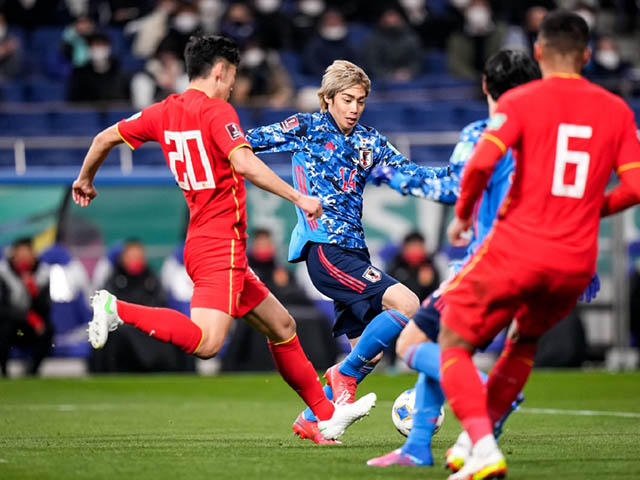 Video bóng đá Nhật Bản - Trung Quốc: ”Samurai xanh” phô diễn sức mạnh (Vòng loại World Cup)