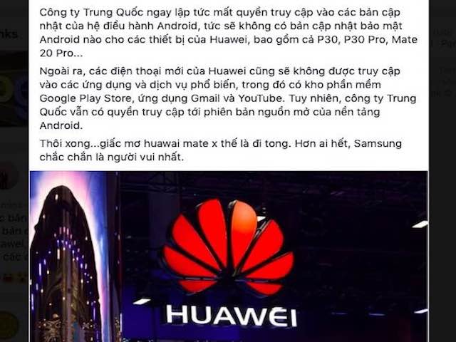 Google dọa chặn Huawei cập nhật Android, dân mạng Việt Nam nháo nhào