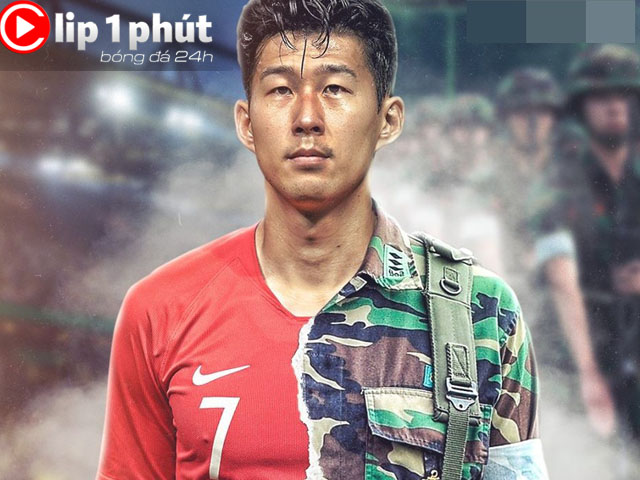 Is it Heung Min with a gun and going to the army to cause fever in Korea? (1 minute Clip 24H Soccer)