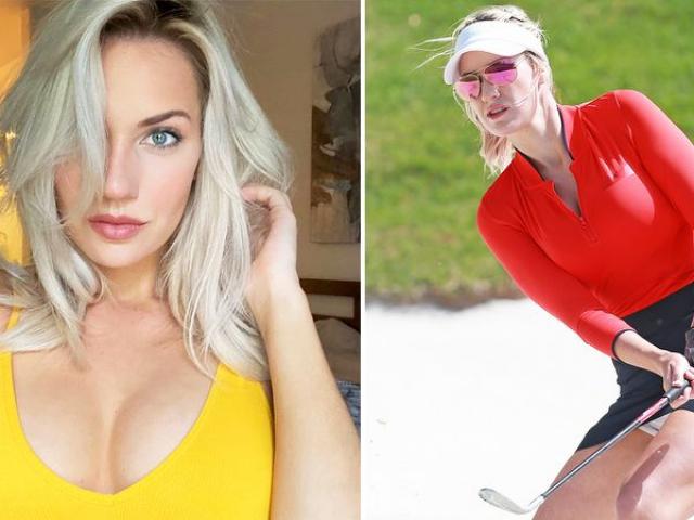 The hot goddess of golf was terribly intimidated by the audience, and sternly responded
