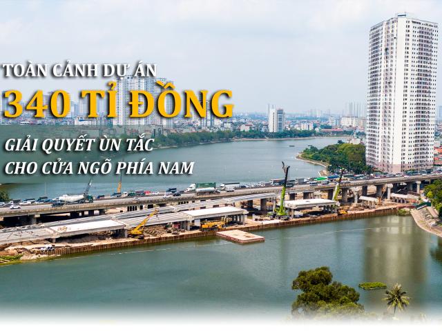 Toàn cảnh cầu hàng trăm tỷ vượt qua hồ nước đẹp bậc nhất Hà Nội