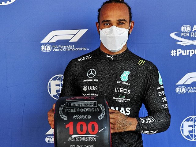 F1 racing - Spanish GP ranked race: Hamilton won the 100th pole