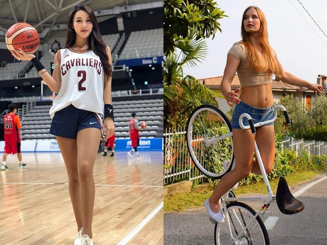 Mỹ nhân bóng rổ Hàn Quốc lấn sân sang Mỹ, mỹ nữ xe đạp Viola khiến fan trầm trồ