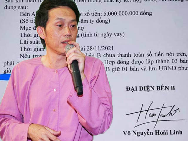 Xôn xao hợp đồng NS Hoài Linh vay 5 tỷ để trả nợ, chủ tịch phường Phú Mỹ nói gì?