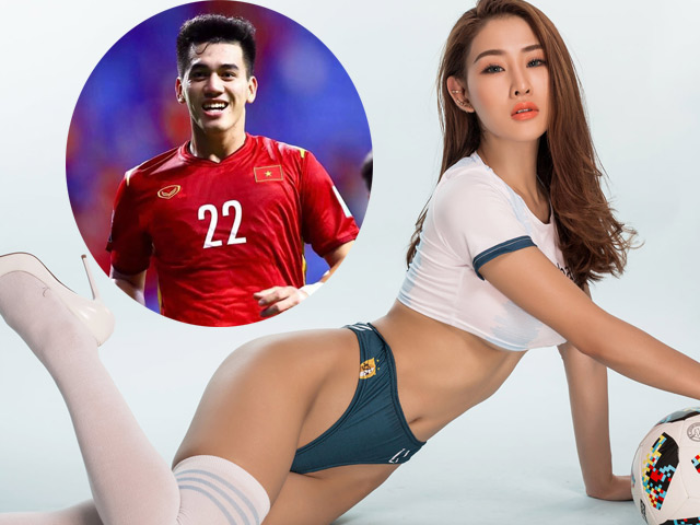 DJ nóng bỏng ”thả thính” cầu thủ đẹp trai nhất ĐT Việt Nam sau trận thắng đậm Indonesia