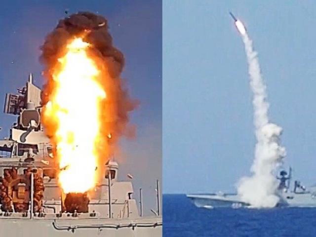 Tàu chiến Nga phóng tên lửa ngay trước mắt chiến hạm Mỹ