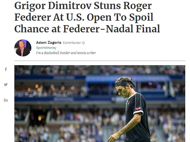 Federer thua sốc Dimitrov: Báo quốc tế tiếc nuối chung kết kinh điển với Nadal