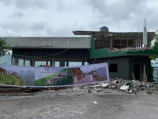 Phá dỡ, cải tạo công trình Panorama trên đèo Mã Pí Lèng