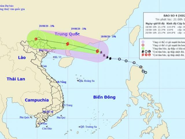 Bão số 4 tăng cấp, di chuyển “thần tốc” trên Biển Đông