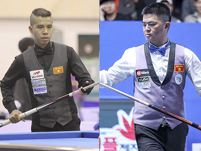 2 top games of billiards: Quyet Chien, Quoc Nguyen beat world superstars