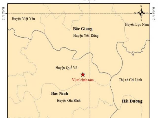Động đất 3 độ richter xảy ra trong đêm gần Hà Nội, nhiều đồ đạc rung lắc