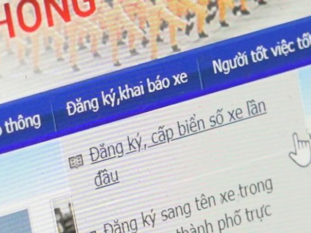 Steps to register a car for the first time online at csgt.vn