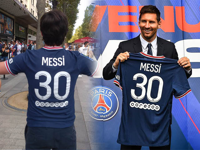 ”Cơn sốt” Messi ở Paris hoa lệ: Áo đấu M30 giá đắt vẫn ”cháy hàng” sau 20 phút