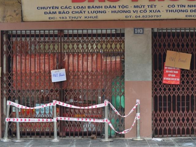 Phường Thụy Khuê tạm đóng cửa toàn bộ các cơ sở kinh doanh bánh Trung thu