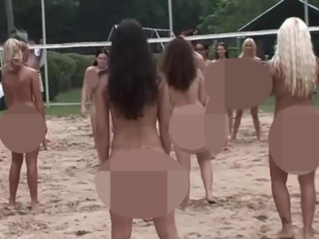 Out of soul scenes of men and women playing naked volleyball in Canada: A unique competition format