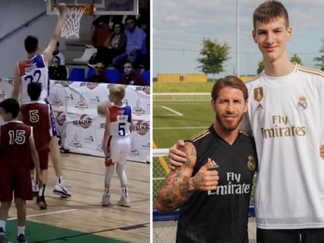 Cầu thủ thiếu niên cao nhất thế giới: ”Khổng lồ” bóng rổ 15 tuổi cao 2m26