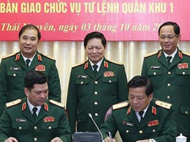 Điều động, bổ nhiệm 5 tướng lĩnh quân đội trong các vị trí Tư lệnh Quân khu