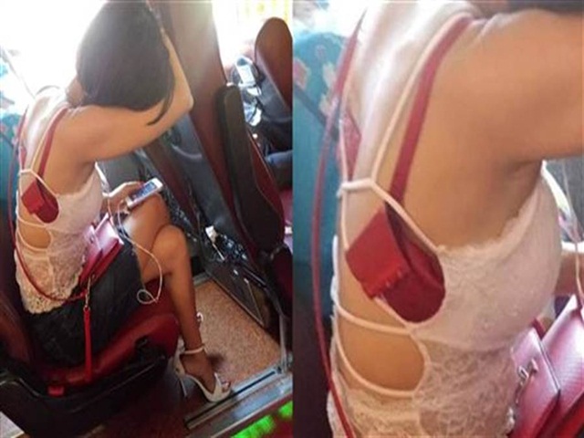 Phát hiện cô gái tuột nội y trên xe bus, thanh niên bối rối không biết nên nhắc hay không