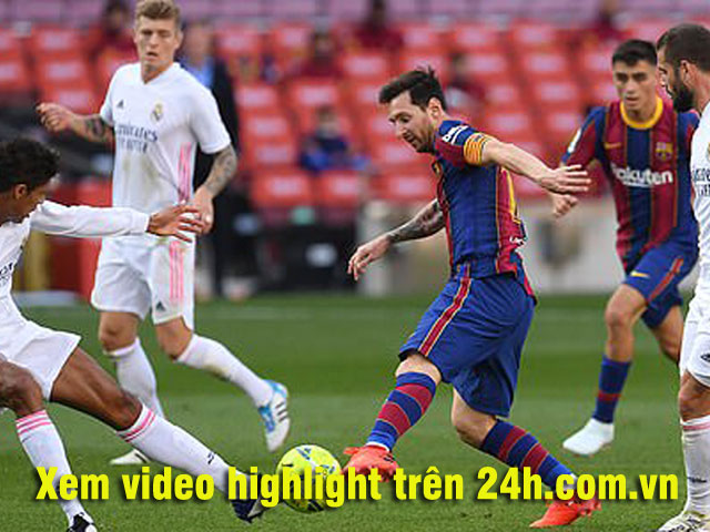 Video highlight trận Barcelona - Real Madrid: 4 bàn mãn nhãn, bước ngoặt phạt đền