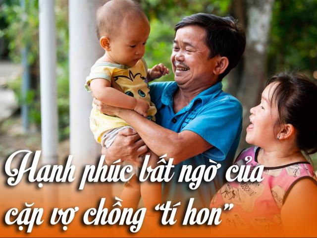 Hạnh phúc bất ngờ của cặp vợ chồng “tí hon”: Con biến đổi gen, không “tí hon” như bố mẹ