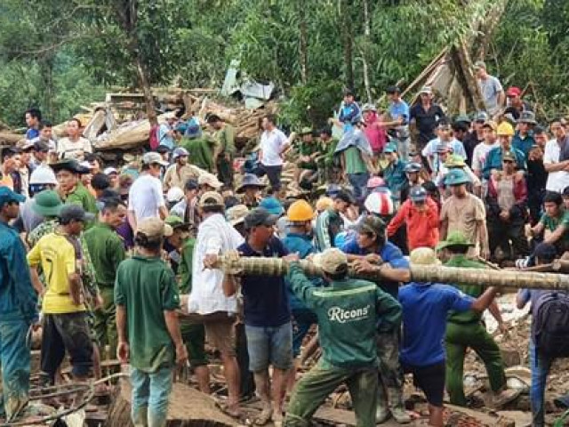 Sạt lở kinh hoàng ở Trà Leng: Tìm thấy thêm 2 thi thể, chó nghiệp vụ vào cuộc