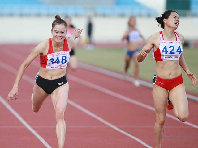 Hot girl athletics Quach Thi Lan collapsed when winning gold medal running 400m