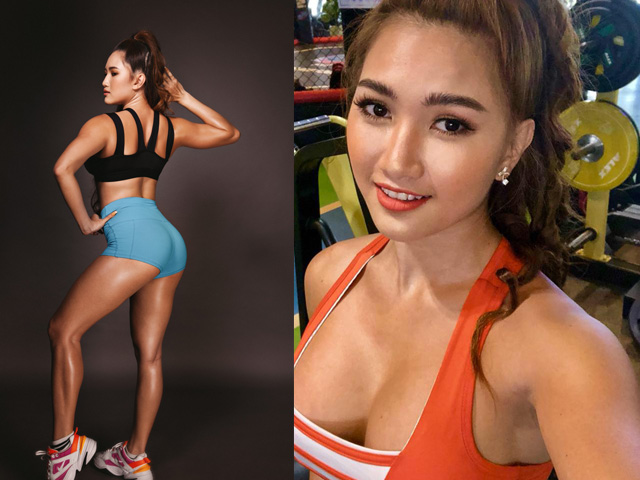 Female schoolgirl Cam Tien loves the gym, 