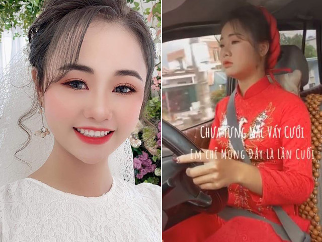 Sự thật clip cô dâu Thái Bình tự lái xe hoa về nhà chồng trong ngày cưới