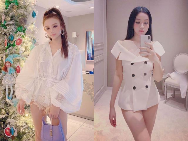 Huyền Baby chuộng mốt no-pant