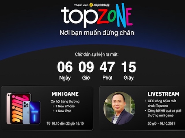 The mystery of the new website of TGDD, just aired on October 10