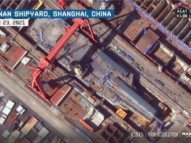 Ảnh vệ tinh hé lộ tàu sân bay tiên tiến nhất của Trung Quốc, tham vọng sánh ngang Mỹ