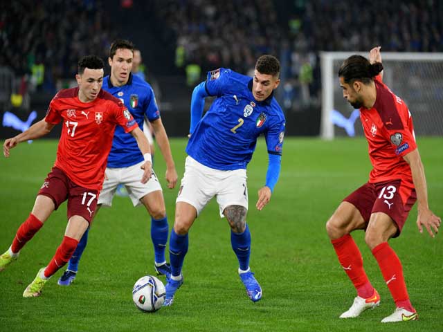 Video bóng đá Italia - Thụy Sỹ: Jorginho hóa tội đồ, vua châu Âu nguy cơ play-off