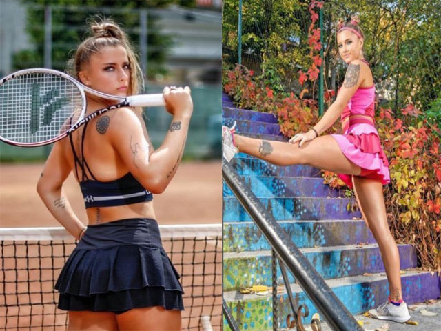 Mỹ nhân quần vợt đẹp nhất Romania nghiện xăm trổ, khoe dáng ”cực phẩm”