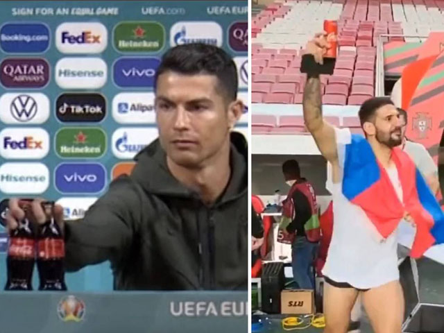 Ronaldo lâm nguy ở World Cup bị SAO Serbia chế giễu vụ gạt chai nước ”gây bão”