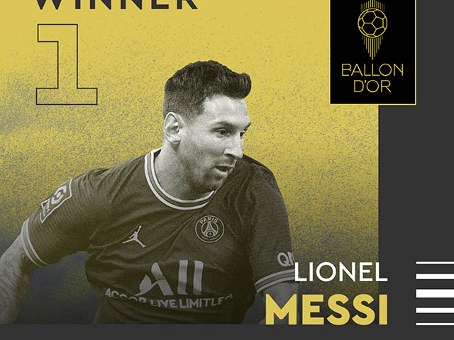 Trực tiếp trao giải Quả Bóng Vàng 2021: Messi đánh bại Lewandowski