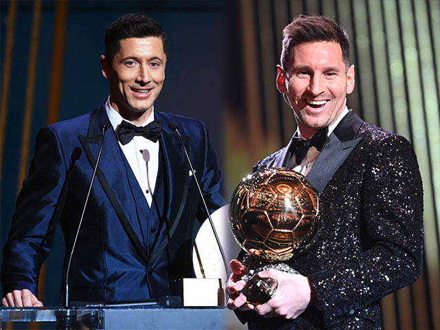 Messi đoạt Quả bóng vàng thứ 7 vẫn khiêm tốn, ”bại tướng” Lewandowski nói gì?