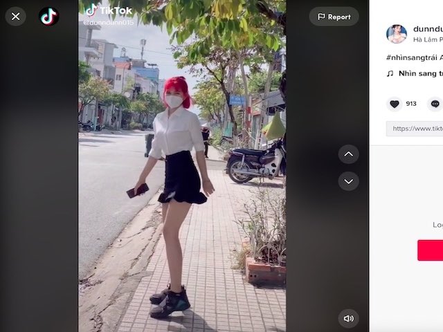 ”1, 2, 3, nhìn sang trái” trở thành trào lưu ”siêu hot” trên TikTok