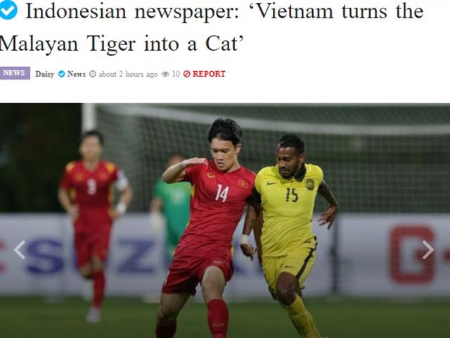 Báo Indonesia viết ĐT Việt Nam “cạo lông Hổ Malay”, AFF ấn tượng Hoàng Đức